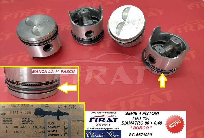 PISTONI FIAT 128